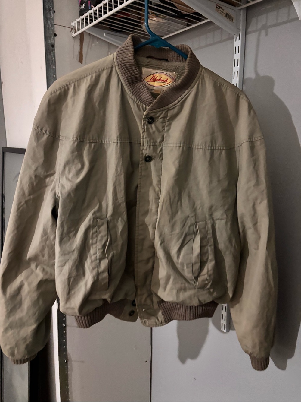 Vintage Lakeland Bomber Jacket with Rib Knit Trim